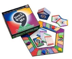 Don't Quote Me [824284100306] The Most Memorable Board Game You'll Ever Play!